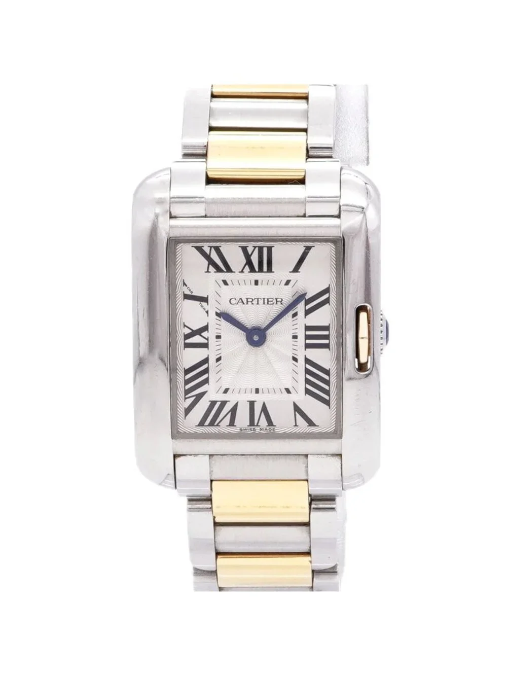 Cartier Tank Anglaise SM Silver Dial Watch